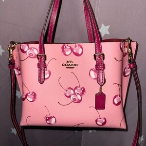 Mollie Tote Bag 25 With Cherry Print